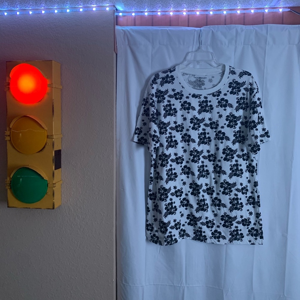 Nick Graham black flower print Men’s t shirt